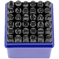 Sellos de Letras y Números- 36 Piezas Herramientas Estampadas de Metal Perforado Acero Carbono Letras de Percusión 6mm(1…